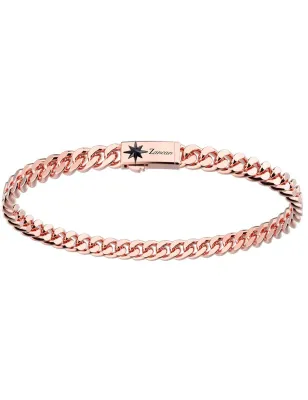 Bracciale a grumette in Argento finitura Oro rosa Uomo Zancan
