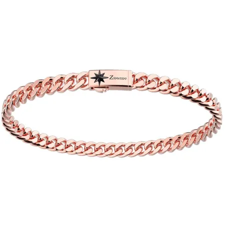 Bracciale a grumette in Argento finitura Oro rosa Uomo Zancan