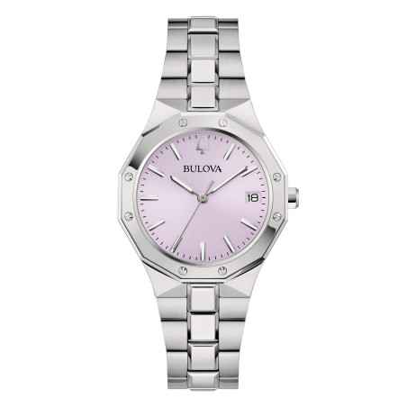 Orologio Rosa Octagon Lady 32mm Zaffiro Geometrica Donna Bulova