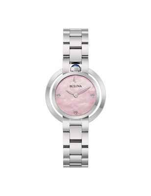 Orologio Rosa Madreperla Rubaiyat 31mm Spinel Crown Donna Bulova