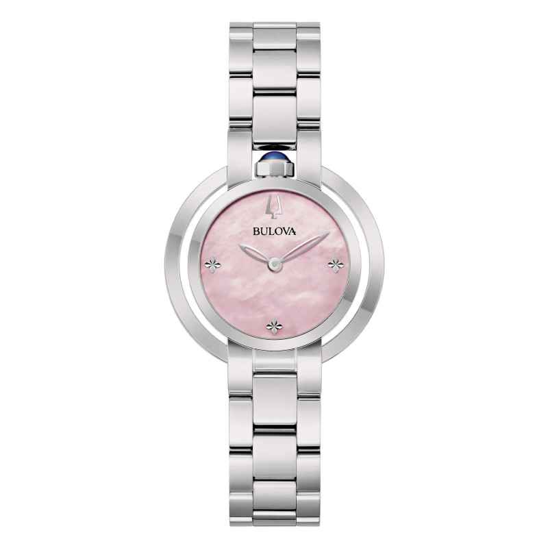 Orologio Rosa Madreperla Rubaiyat 31mm Spinel Crown Donna Bulova Orologio Rosa Madreperla Rubaiyat 31mm Spinel Crown Donna Bulova