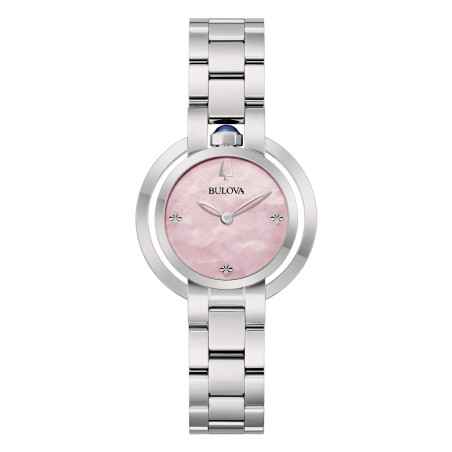 Orologio Rosa Madreperla Rubaiyat 31mm Spinel Crown Donna Bulova
