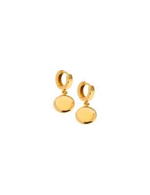 Orecchini scattino Le Chicche paste vitree champagne Donna Aquaforte