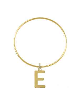 BRACCIALE CERCHIO LETTERA E DONNA AQUAFORTE