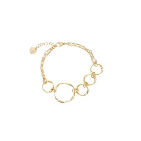 BRACCIALE INTRECCI ELEMENTI TONDEGGIANTI AQUAFORTE