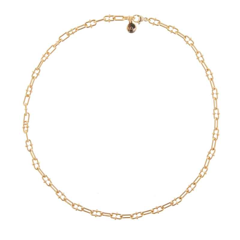 Collana Catene maglia a granchio 46,5 cm Donna Aquaforte