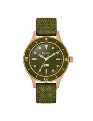 Orologio Verde Bronze Military 41mm 150th Navy 1957 Uomo Bulova