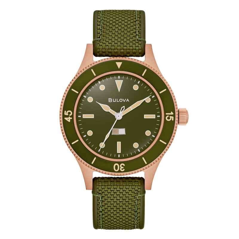 Orologio Verde Bronze Military 41mm 150th Navy 1957 Uomo Bulova