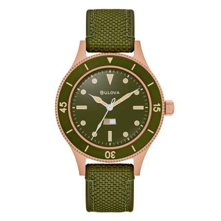 Orologio Verde Bronze Military 41mm 150th Navy 1957 Uomo Bulova