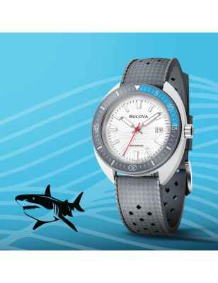 Orologio Bianco Great White Shark 41mm Ceramica Uomo Bulova