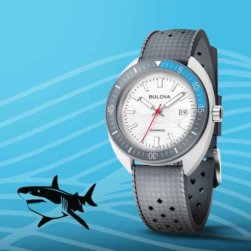 Orologio Bianco Great White Shark 41mm Ceramica Uomo Bulova