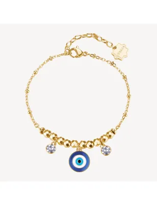 Bracciale dorato Chakra Mistici Occhio di Nazar Donna Brosway