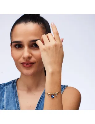 Bracciale dorato Chakra Mistici Occhio di Nazar Donna Brosway