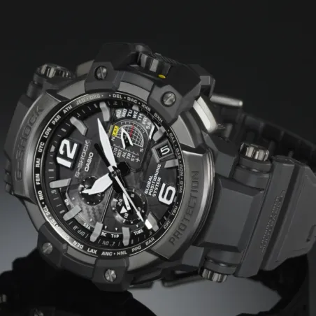 Orologio Nero Gravitymaster GPS Triple G Alpha Gel Uomo Casio