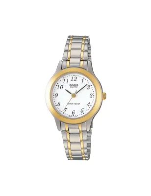 Orologio Bicolore Silver Oro 27mm Bracciale Donna Casio Collection