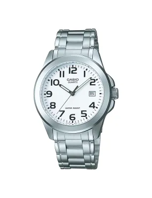 Orologio Acciaio Silver 38mm Data Display Numeri Uomo Casio Collection