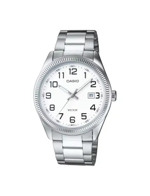 Orologio Acciaio Silver 38mm Data WR 50m Uomo Casio Collection