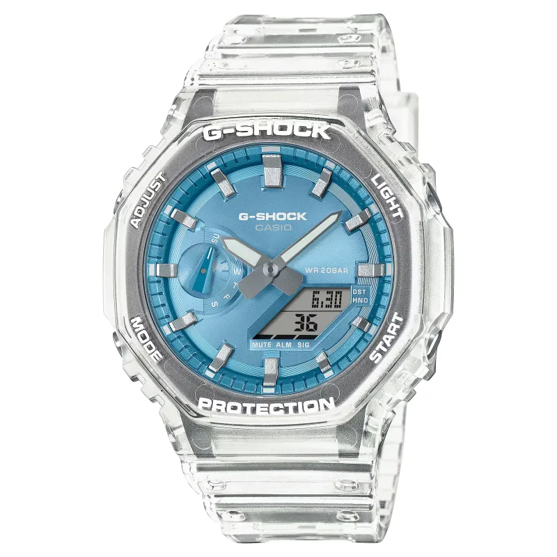 Orologio Trasparente Blu Cielo CasiOak Crystal Uomo Casio G-Shock