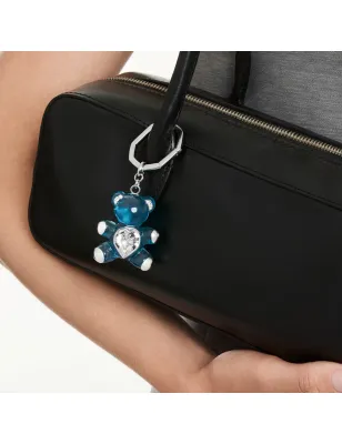 Portachiavi Teddy Orso blu placcato rodio Donna Swarovski - category_name - XDMG De Marchi Gianotti