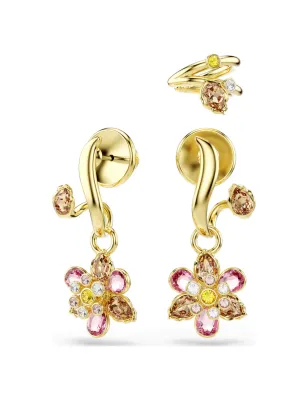 Set 3 orecchini Idyllia Fiore multicolore Donna Swarovski