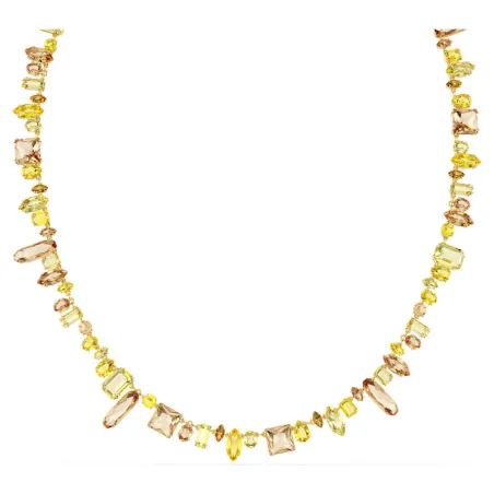 Collana lunga Gema taglio misto gialla Donna Swarovski
