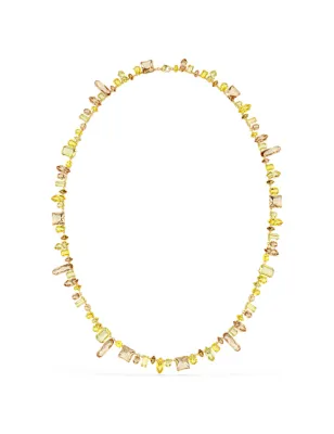 Collana lunga Gema taglio misto gialla Donna Swarovski