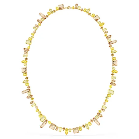 Collana lunga Gema taglio misto gialla Donna Swarovski