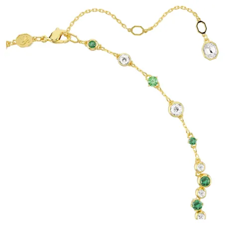 Collana a Y Constella, taglio misto, verde Donna Swarovski