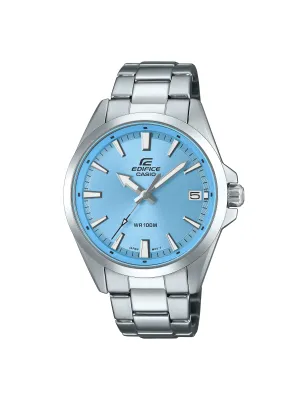 Orologio Acciaio Ice Blue Sportivo Data 42mm Uomo Casio Edifice