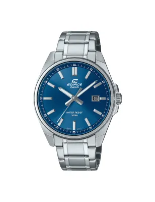 Orologio Acciaio Blu Sunburst Classico Data 42mm Uomo Casio Edifice