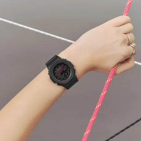 Orologio Nero Rosso Compatto Sportivo 40mm Donna Casio G-Shock