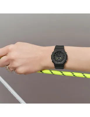Orologio Nero Neon Giallo Compatto Sportivo 40mm Donna Casio G-Shock
