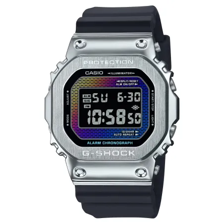 Orologio Acciaio Rainbow Brick Wall Digital Uomo Casio G-Shock