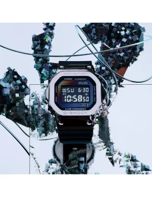 Orologio Acciaio Rainbow Brick Wall Digital Uomo Casio G-Shock