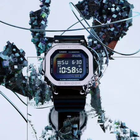 Orologio Acciaio Rainbow Brick Wall Digital Uomo Casio G-Shock