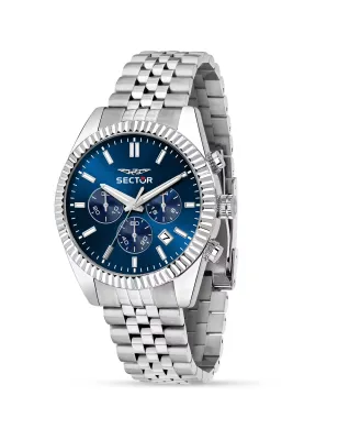 Orologio Blue Chronograph Lucido Diver 41mm Uomo Sector