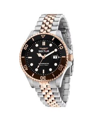Orologio Rose Gold Miyota 8205 Deployante 43mm Uomo Sector