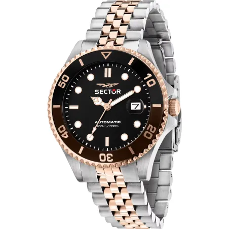 Orologio Rose Gold Miyota 8205 Deployante 43mm Uomo Sector