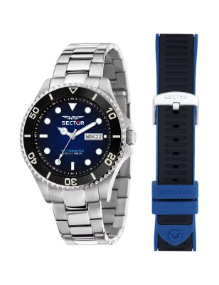 Orologio Blu Sfumato Miyota 8205 43mm Uomo Sector