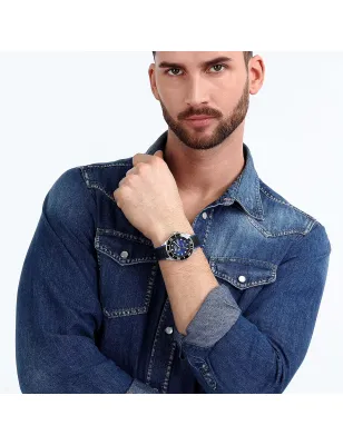 Orologio Blu Sfumato Miyota 8205 43mm Uomo Sector