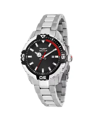 Orologio Nero Rehaut Rosso Legend 42mm Uomo Sector