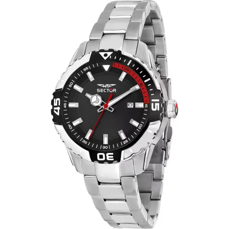 Orologio Nero Rehaut Rosso Legend 42mm Uomo Sector