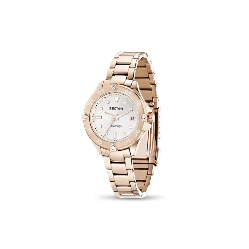 Orologio 250 R3253250503 Oro Rosa Cristalli 35mm Donna Sector Orologio 250 R3253250503 Oro Rosa Cristalli 35mm Donna Sector