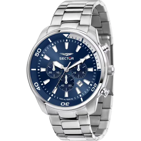 Cronografo Oversize R3273602017 Blu Acciaio 48mm Uomo Sector