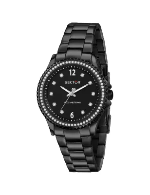 Orologio 230 R3253161535 Total Black Cristalli 35mm Donna Sector