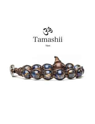 BRACCIALE QUARZO MOSAICO BLU UOMO-DONNA TAMASHII 1 GIRO