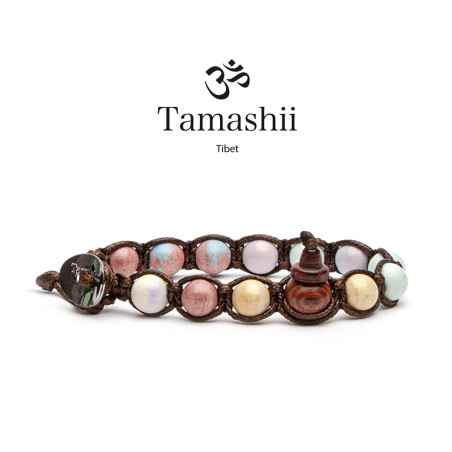 BRACCIALE RAINBOW STONE UOMO-DONNA TAMASHII 8 MM