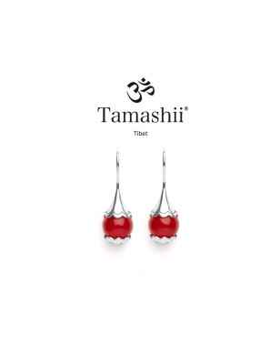 ORECCHINI AGATA ROSSO PASSIONE DONNA TAMASHII EAR-DROPS