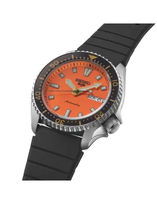 Orologio 5 Sports SRPL89 Daichi Orange Automatico 42mm Uomo Seiko