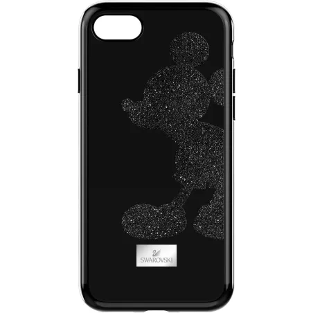 Cover nera IPhone 8 Mickey Mouse Donna Swarovski